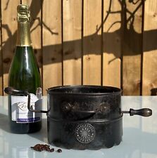 ANTIQUE FRENCH COFFEE BEAN ROASTER, TORREFACTOR, COFFEE CHESTNUT ROASTER - 1900s