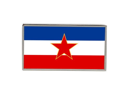 Yugoslavia flag lapel pin - flag,
