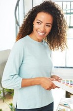 Mistral Gathered Cuff Crew