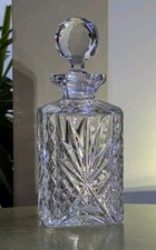 Crystal decanter 8 3/4" hand