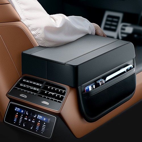 Leather car center console - center,