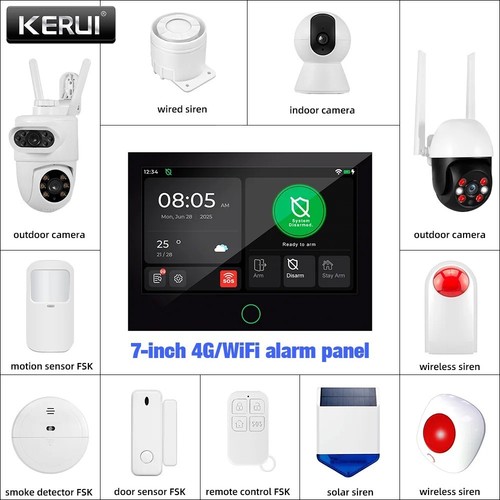 Kerui wifi gsm home - wifi, alarm