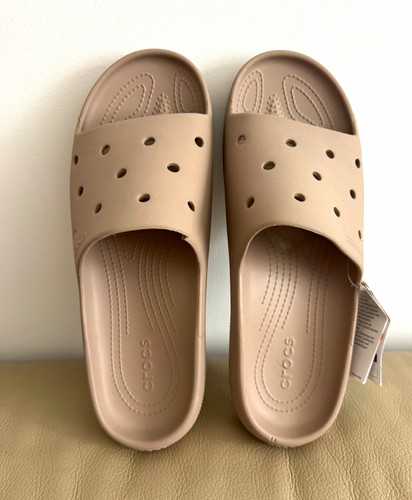 Crocs classic slide beige - slide,