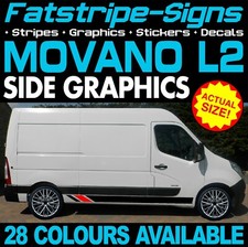 to fit VAUXHALL MOVANO L2 MWB GRAPHICS STICKERS STRIPES DECALS CAMPER VAN