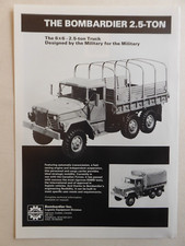 10/1984 PUB BOMBER 2.5-TON MILITARY TRUCK ORIGINAL MILITARY TRUCK AD