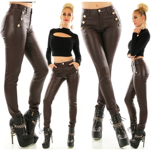 Women skinny faux leather - women's,