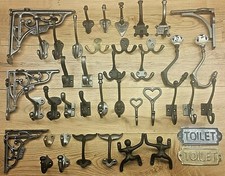 COAT HOOKS ANTIQUE VINTAGE STYLE CAST IRON 