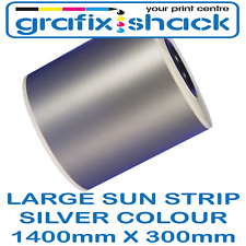 Sun Strip SILVER COLOUR 300mm x 1400mm Vinyl JDM