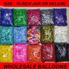 100 X Latex PLAIN BALOON BALLONS helium BALLOONS Quality Party Birthday Weddi UK