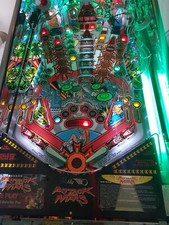 ATTACK FROM MARS Pinball interactive shooter lane light mod GREEN