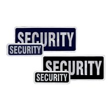 Reflective Security Badge with Hook and Loop Patch  | Encapsulated |
