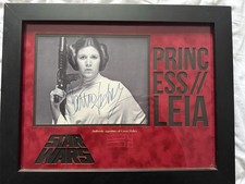 Carrie Fisher Signed Princess