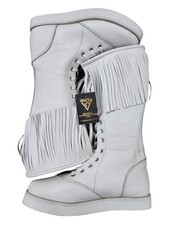 pro wrestling boots, White