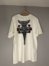 Vintage Oakley Rare Mystery Art deco  Grey T-Shirt Size Large