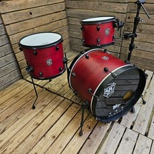Drum Kit SJC Pathfinder, Crimson Satin Stain USED! RKSKC160825