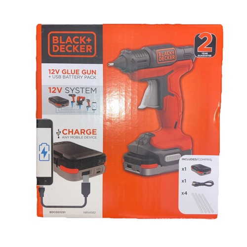 Glue gun black decker 12v - glue,