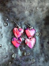 Neon Pinks Tiny Love Hearts