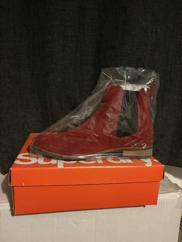 Superdry chelsea boots - superdry, red