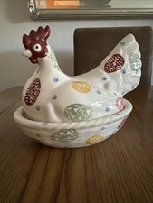 Emma Bridgewater Easter Eggs Large Hen  On Nest Egg Holder