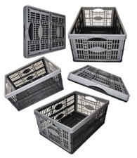 PLASTIC FOLD FLAT STACKABLE