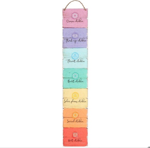 Chakra wooden wall plaque - chakra,