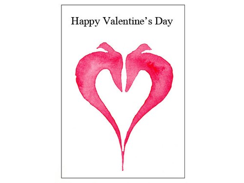 Valentines card greyhound - valentines,