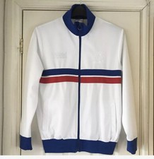 Vintage Great Britain GBR Sports Zip Up Track Jacket Size S White 80’s
