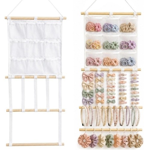 Girls hair bows organizer wall - hair,