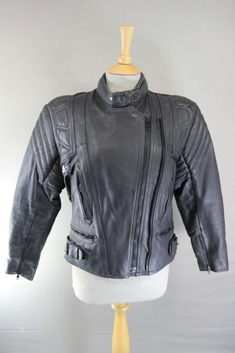 Akito black leather biker - leather,