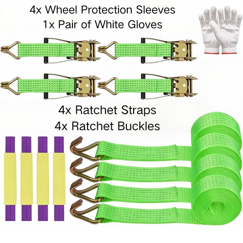 Wheel ratchet strap - 4x,