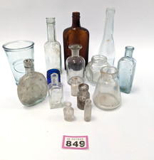 Mixed Collection of Vintage Empty Glass Advertising Bottles A99 P849