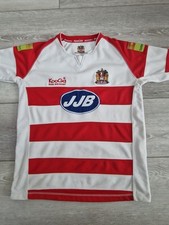 Kooga Wigan Warriors 2008 Home Rugby Shirt  size youth ptp 20 inch vgc