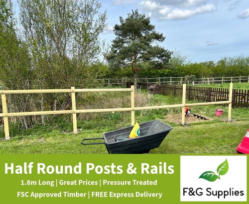 Wooden post and rail - packs, for