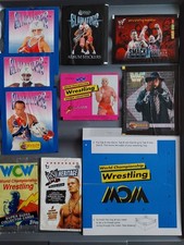 WCW/ GLADIATORS/SMACKDOWN WRESTLING CARDBOARD RING,EMPTY PACKETS COLLECTABLES