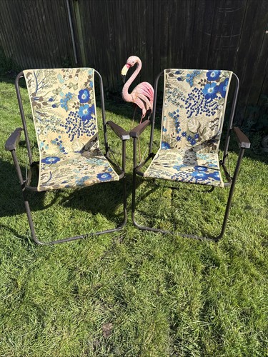 Vintage pair deck - pair, chairs