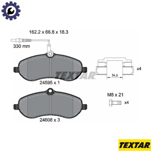 Brake pad set - brake, disc