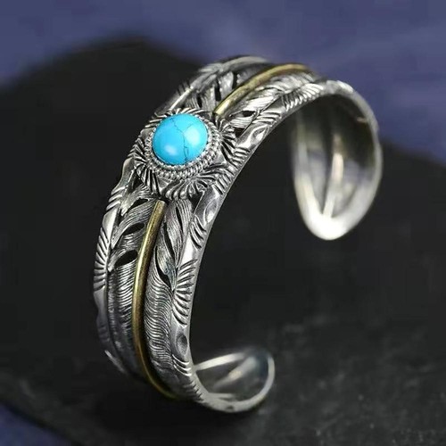 Mens vintage turquoise open - vintage,