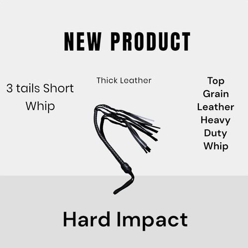 Handmade whip thick leather - handmade, 3