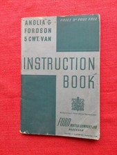Rare Anglia & Fordson 5 CWT Van Instruction Book Sept 1946 Ford Motor Co Ltd