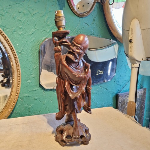 Antique hand carved wooden - hand,