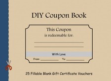 DIY Coupon Book: 25 Fillable