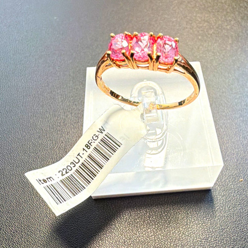 18k gold ring padparadscha - 18k,