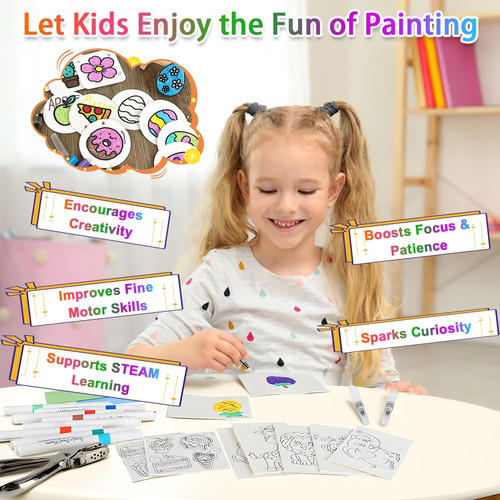 62pcs magic puffy paint kit - puffy,