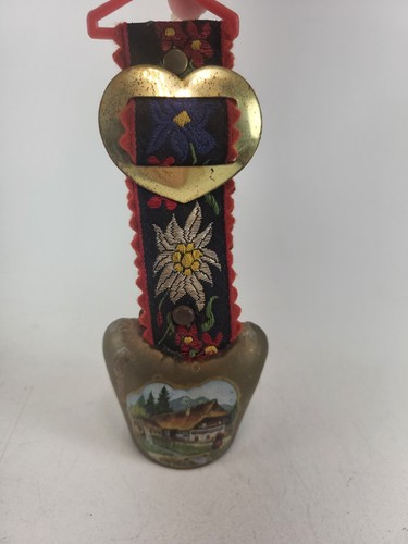 Vintage swiss brass cow - cow, bell