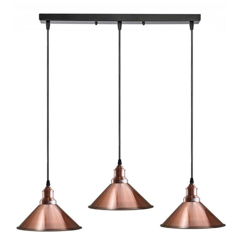 Vintage light pendant lamp - 3-light,