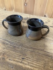 Pair Of Studio Pottery Mugs 