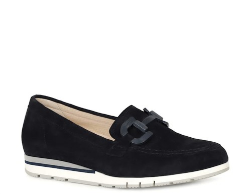 Gabor navy suede - suede, flats