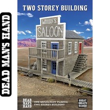 Dead Man's Hand TWO STORY BUILDING 28mm 1:56 WILD WEST Great Escape Games