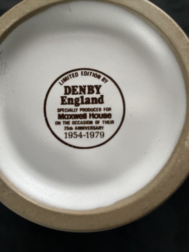 Denby maxwell house 1954 1979 - maxwell, 1954-1979