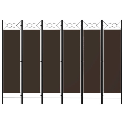 Room divider panel brown - 3-panel,